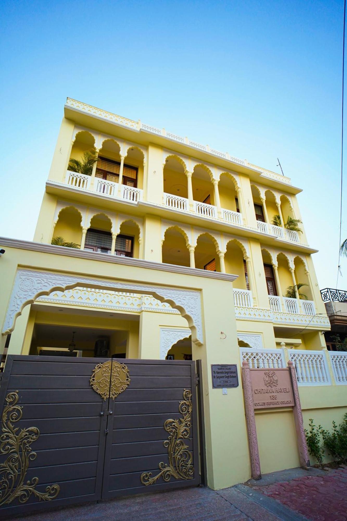 Chitawa Haveli Jaipur Hotell Eksteriør bilde